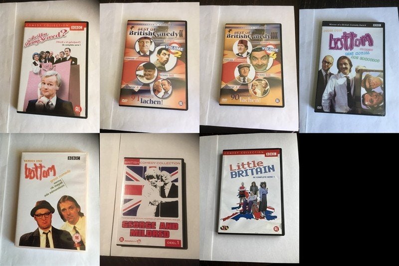 britse humor comedy komedie dvd 7 stuks british diverse, Alle leeftijden, Ophalen of Verzenden, Zo goed als nieuw, Overige genres