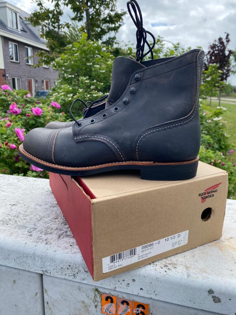 Red Wing 8086 Iron Ranger charcoal US10,5/43,5, Kleding | Heren, Schoenen, Zwart, Boots, Nieuw, Ophalen of Verzenden