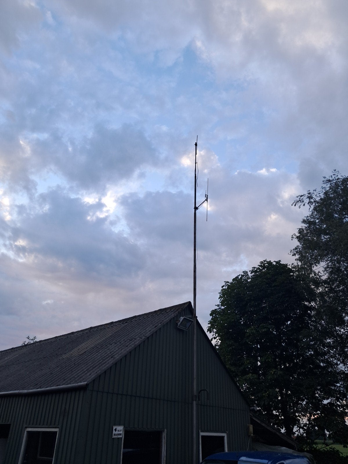 antennemast/ topmast, Ophalen