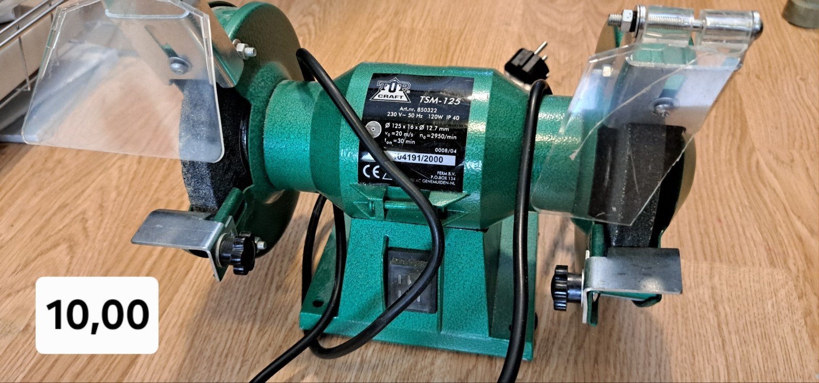 Slijpmachine, Ophalen, Minder dan 700 watt, Werkbankslijpmachine