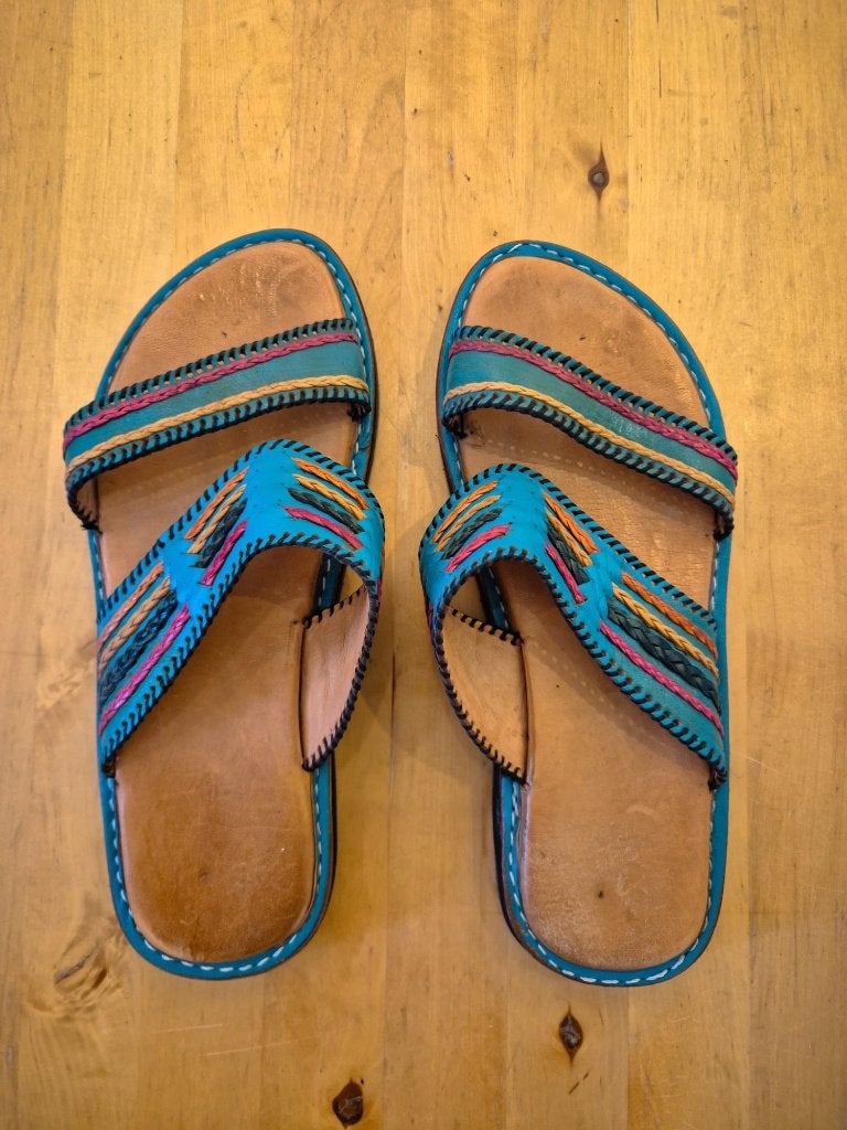 Gekleurde sandalen, Overige kleuren, Zo goed als nieuw, Sandalen of Muiltjes, Ophalen of Verzenden