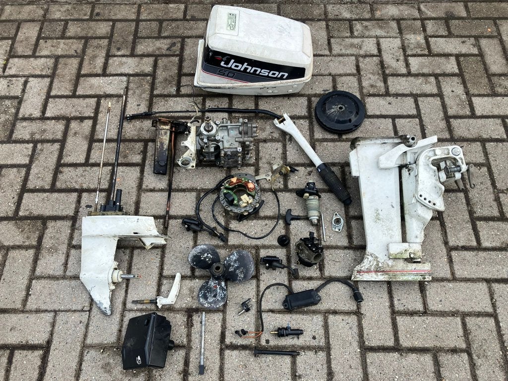 Evinrude Johnson 5 6 pk 2 takt buitenboordmotor onderdelen, Ophalen of Verzenden, Gebruikt, Motor en Techniek