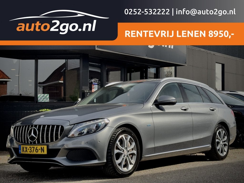 Mercedes-Benz C-Klasse Estate 350 e AUT7 EDITION LEDER NAVI, Auto's, Mercedes-Benz, Automaat, Achterwielaandrijving, Gebruikt