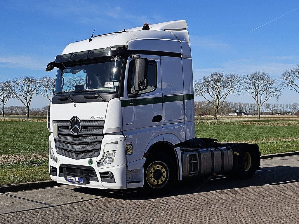 MERCEDES-BENZ ACTROS 1848 LS retarder 2x tank, Automaat, Euro 6, Wit, Bedrijf