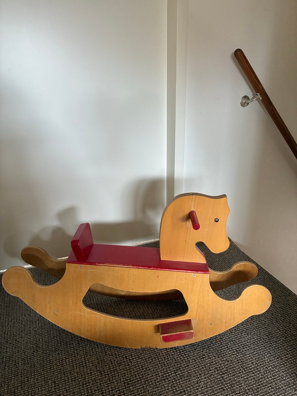 Houten Schommelpaard - Klassiek Speelgoed, Ophalen, Gebruikt, Jongen of Meisje