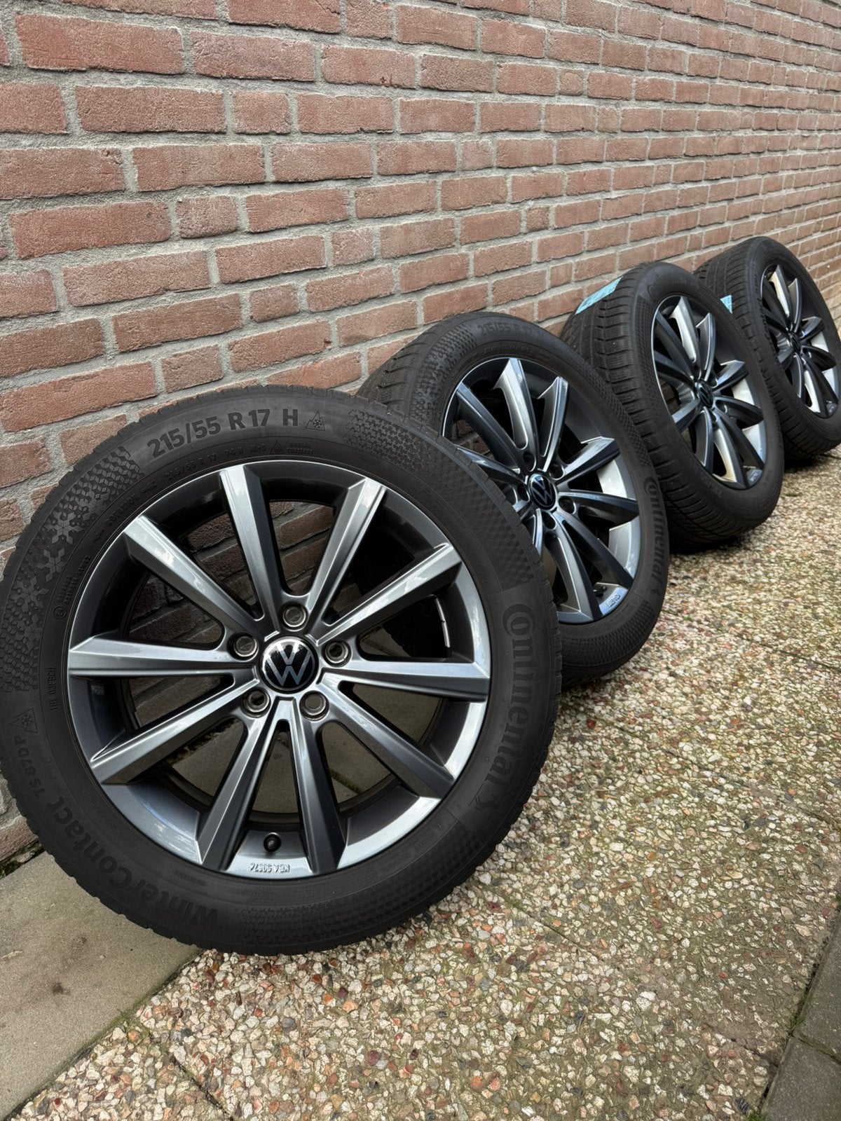 Originele 17 inch Volkswagen Merano velgen | Passat / T-Roc, Ophalen, 215 mm, Banden en Velgen, Nieuw