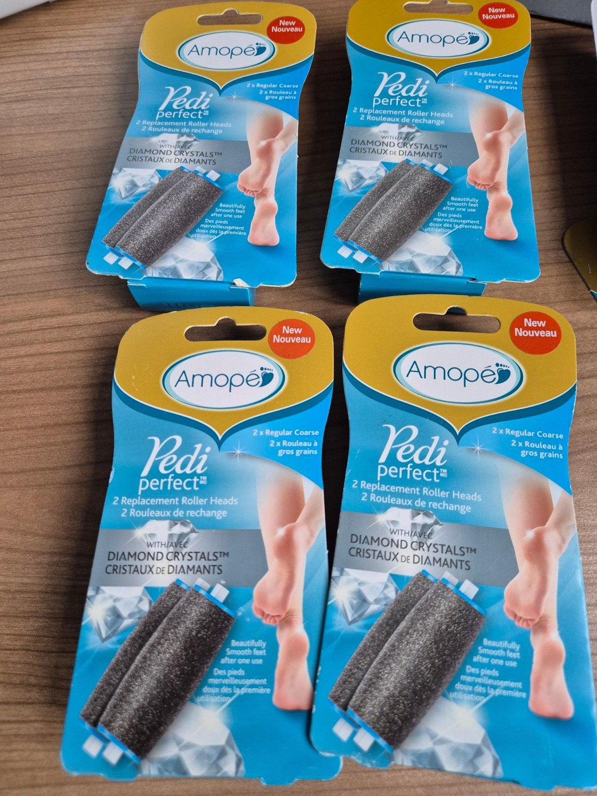 Amopé Pedi Perfect Diamond Crystals Roller Heads (4x2 stuks), Ophalen of Verzenden, Nieuw, Overige typen