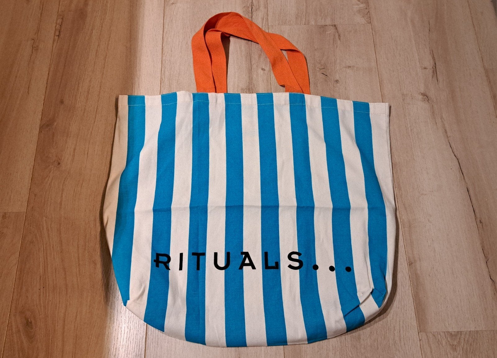 Rituals strandtas, Sieraden, Tassen en Uiterlijk, Ophalen of Verzenden, Blauw, 30 cm of meer