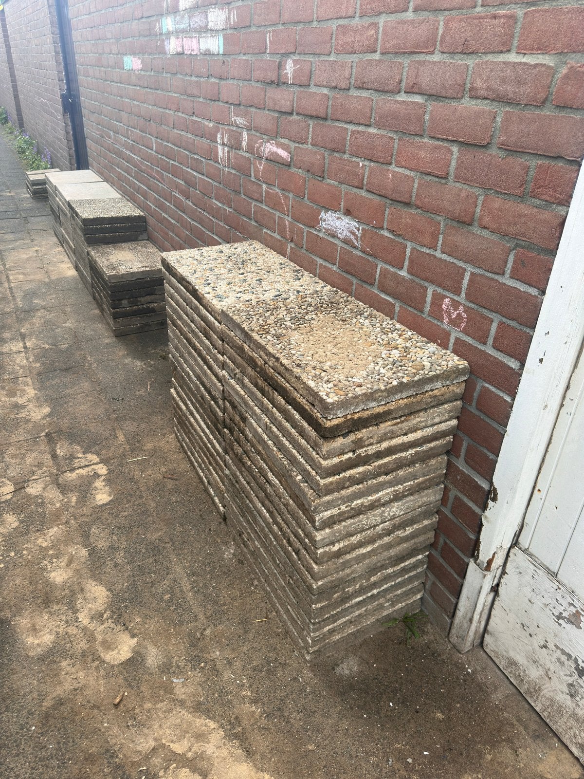 Grindtegels 60x40x5 cm - 32 stuks, Tuin en Terras, Ophalen, Gebruikt, 5 tot 10 m², Grind
