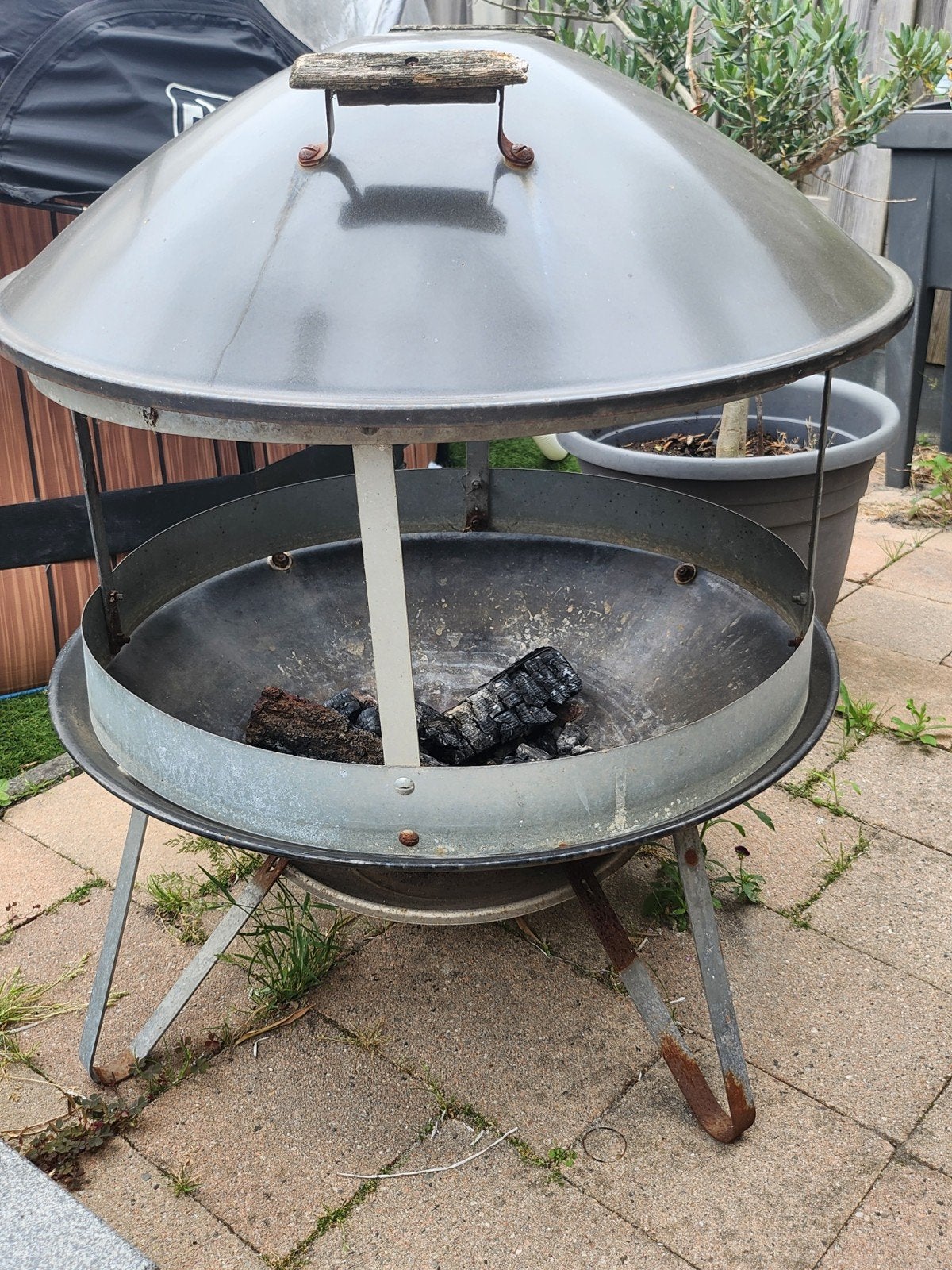 Weber openhaard, Tuin en Terras, Vuurkorven, Ophalen, Gebruikt