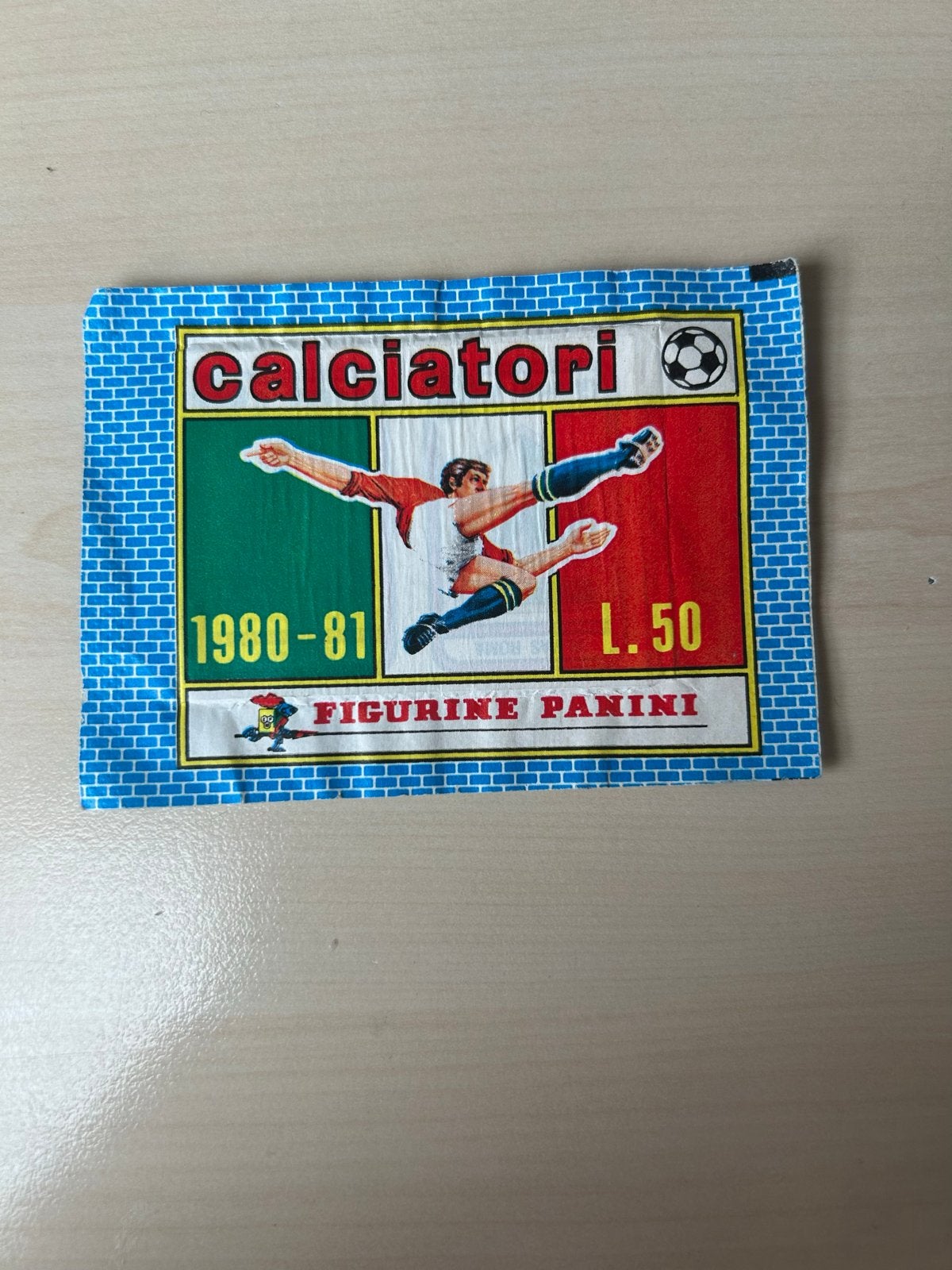 Panini Calciatori 1980-81 ongeopend stickerzakje, Ophalen of Verzenden, Zo goed als nieuw, Meerdere stickers
