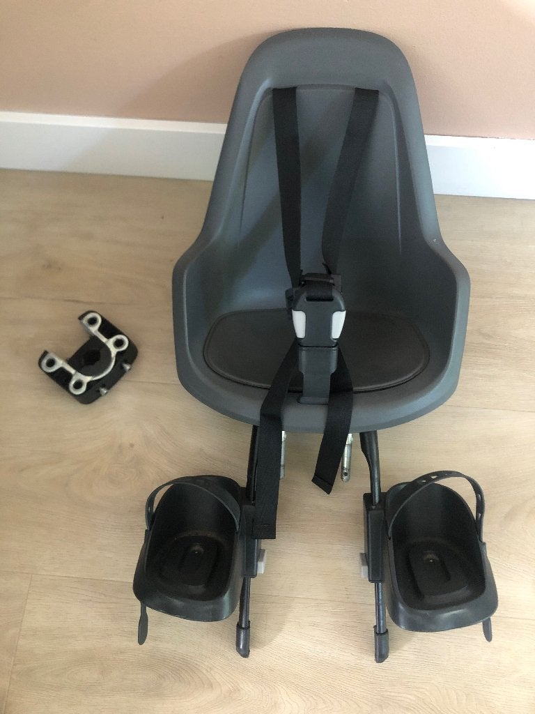 Bobike GO mini voorzitje fietsstoeltje, Ophalen, Bo Bike, Gebruikt, Voetsteuntjes