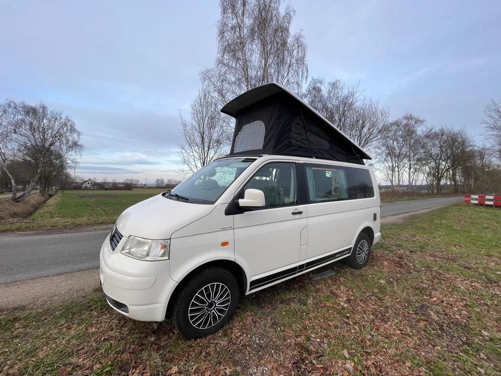 VW 2.5tdi  T5  4-persoons buscamper, Buscamper of Camperbus, Volkswagen, Bedrijf, 4 tot 5 meter