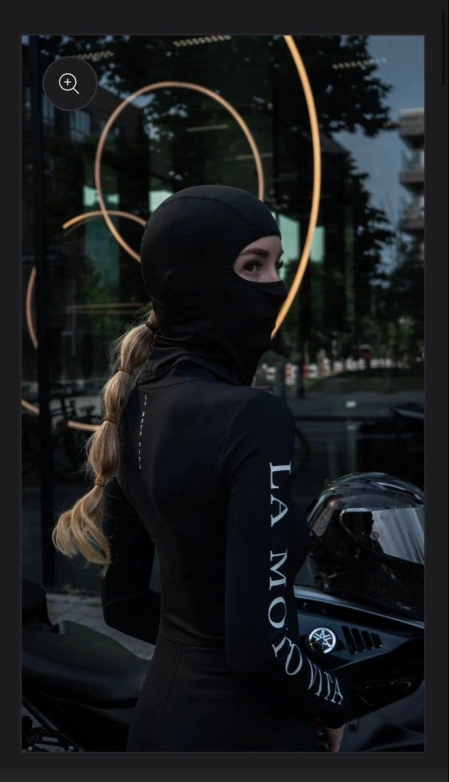 La Moto Vita Ponytail Balaclava - Zwart, Motoren, M, Ophalen of Verzenden, Dames, Nieuw met kaartje