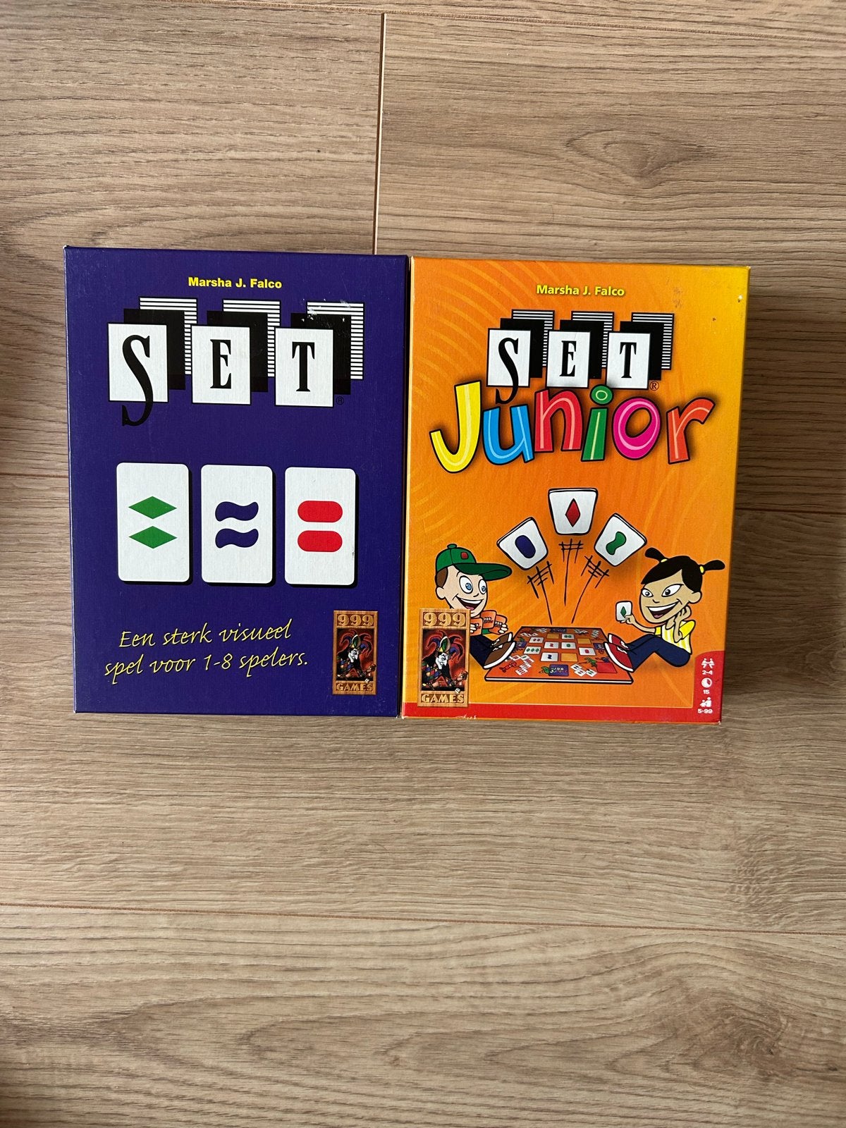 SET en SET Junior bordspellen - Visueel spel voor 1-8 speler, Een of twee spelers, Ophalen of Verzenden, Gebruikt