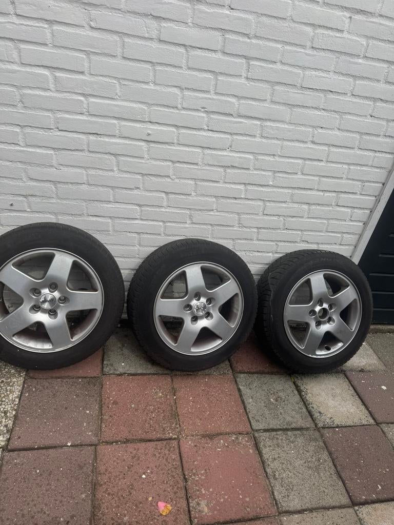 Winterbanden Aluett met velgen 3 stuks, Ophalen, Gebruikt, 15 inch, Velg(en)