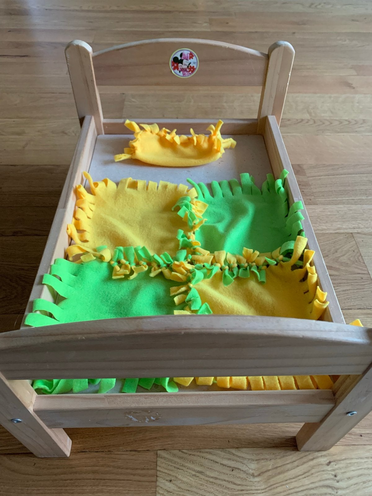 Houten poppenbedje IKEA, Kinderen en Baby's, Speelgoed | Poppen, Ophalen, Gebruikt, Overige typen