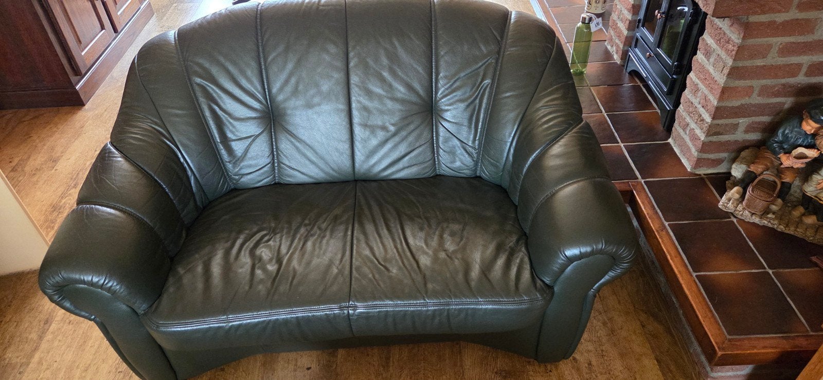 Bankstel + fauteuil, Huis en Inrichting, Ophalen, Gebruikt, 75 tot 100 cm