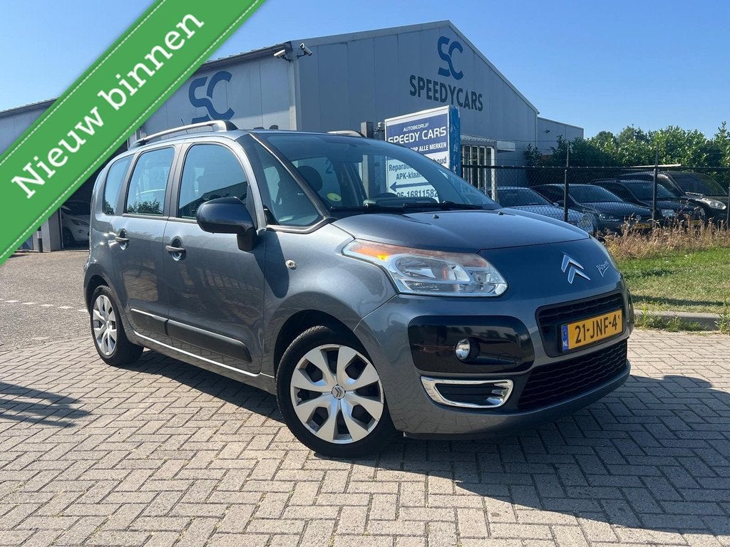 Citroen C3 Picasso 1.4 VTi Aura Weinig KM! Cruise Airco, Auto's, Citroën, Voorwielaandrijving, Stof, Gebruikt, Origineel Nederlands