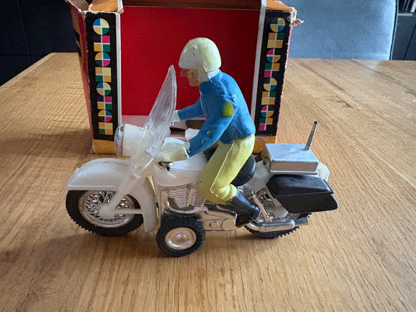 Vintage HEMA Politiemotor jaren ‘70 Model 4004 Hong Kong, Ophalen of Verzenden