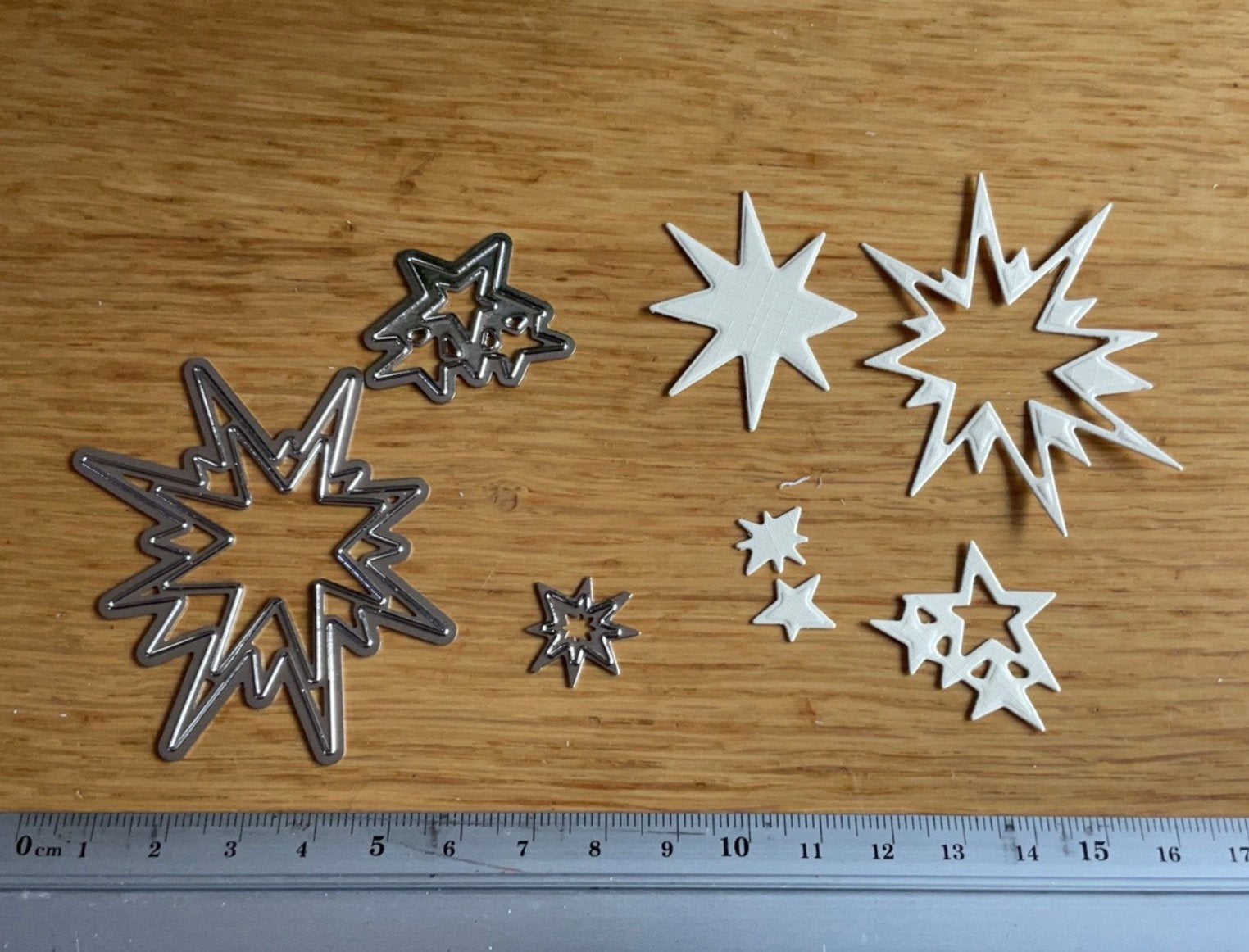 Snijmal set 3 delig sterren van Lin en Lene K55, Ophalen of Verzenden, Zo goed als nieuw, Kerst, Pons of Mal