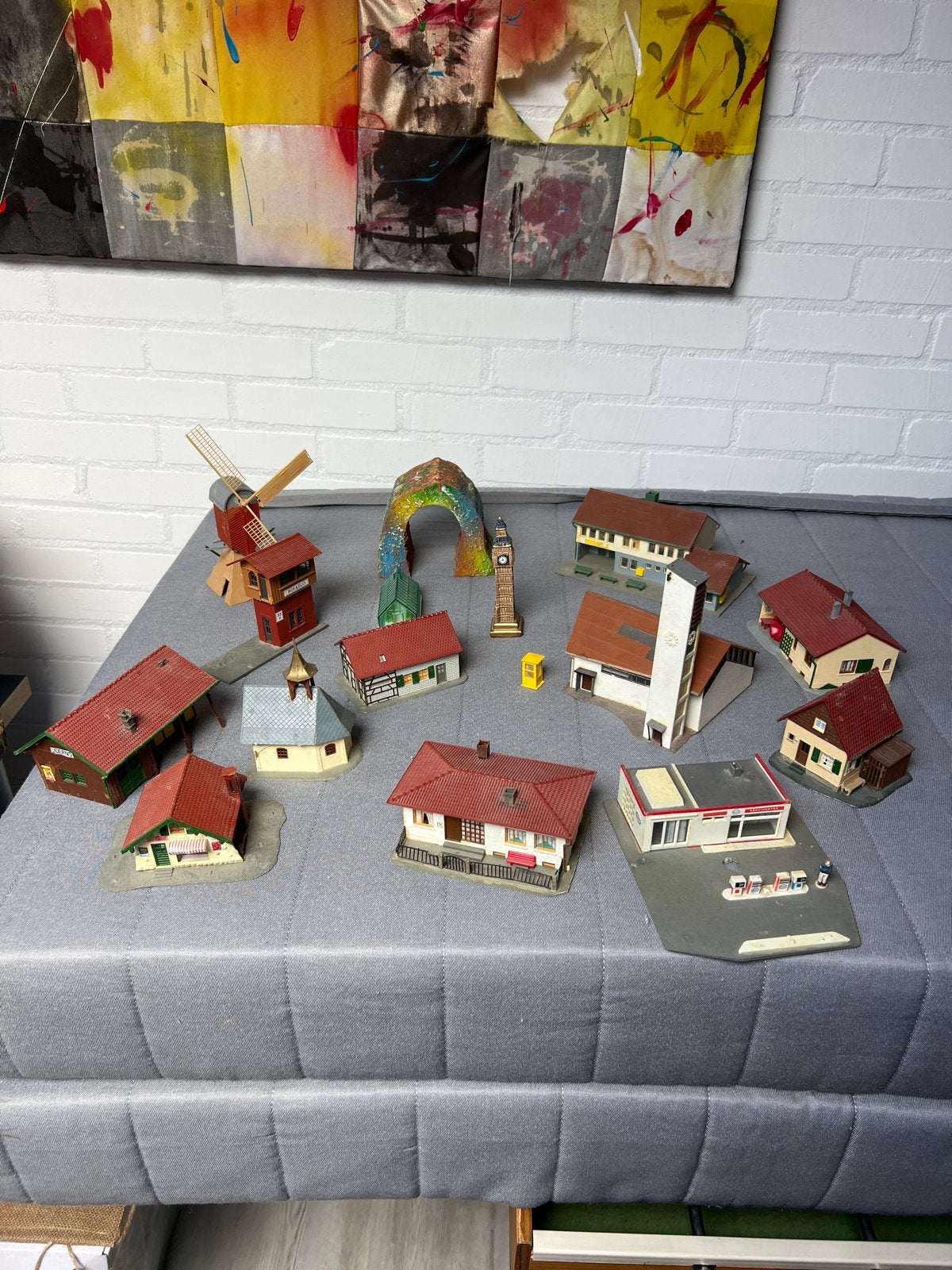Märklin modeltrein set met wagons, landschap en spoor, Wisselstroom, Ophalen of Verzenden, Märklin, Gebruikt