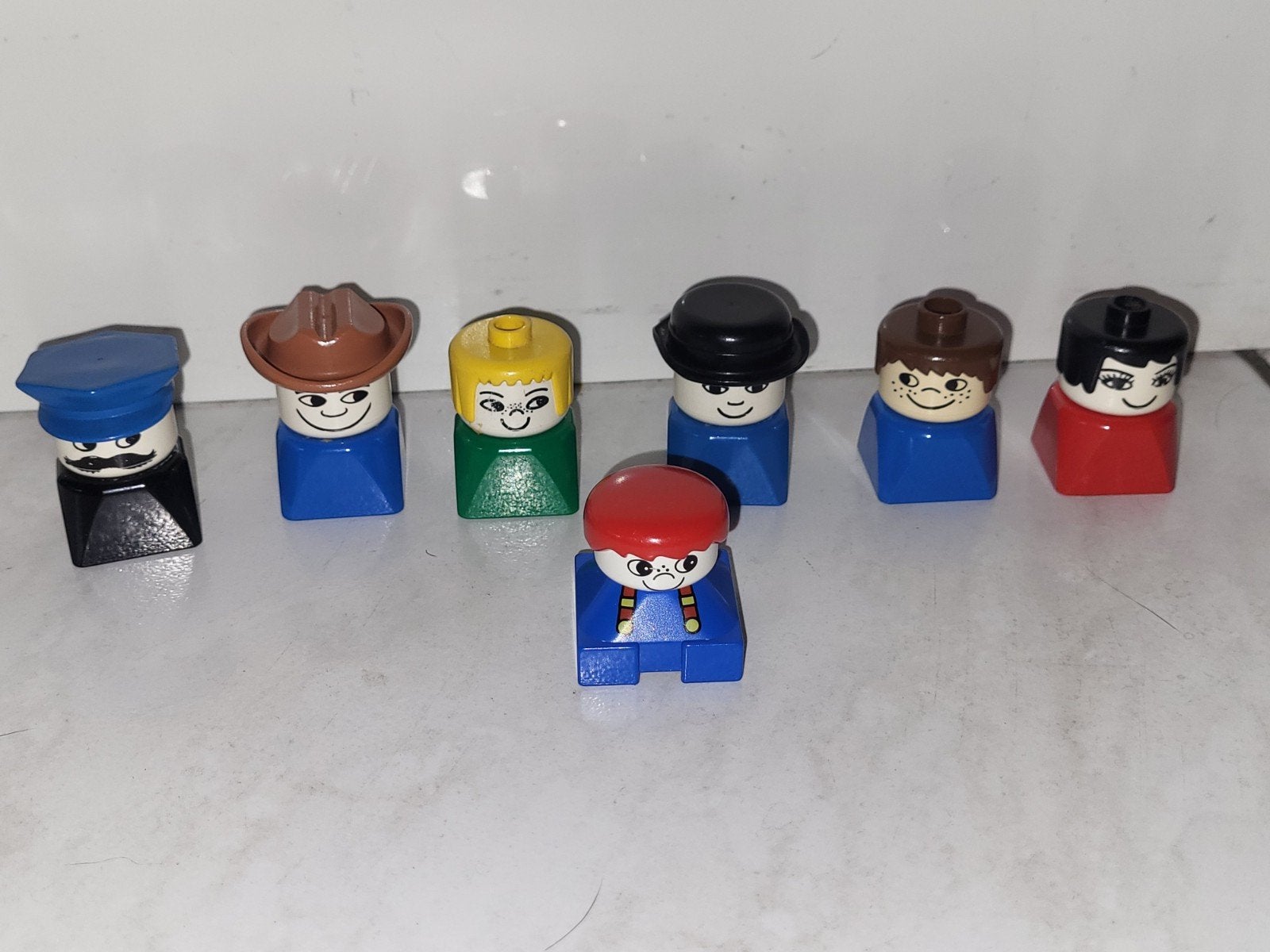 Duplo set met 7 vintage poppetje, Gebruikt, Ophalen of Verzenden, Duplo, Duplo