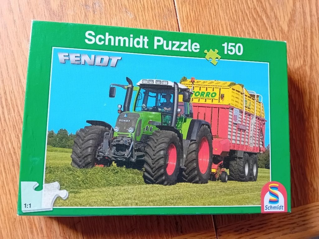 Fendt Tractor puzzel Schmidt 150 stukjes, Ophalen of Verzenden, 500 t/m 1500 stukjes, Gebruikt, Legpuzzel