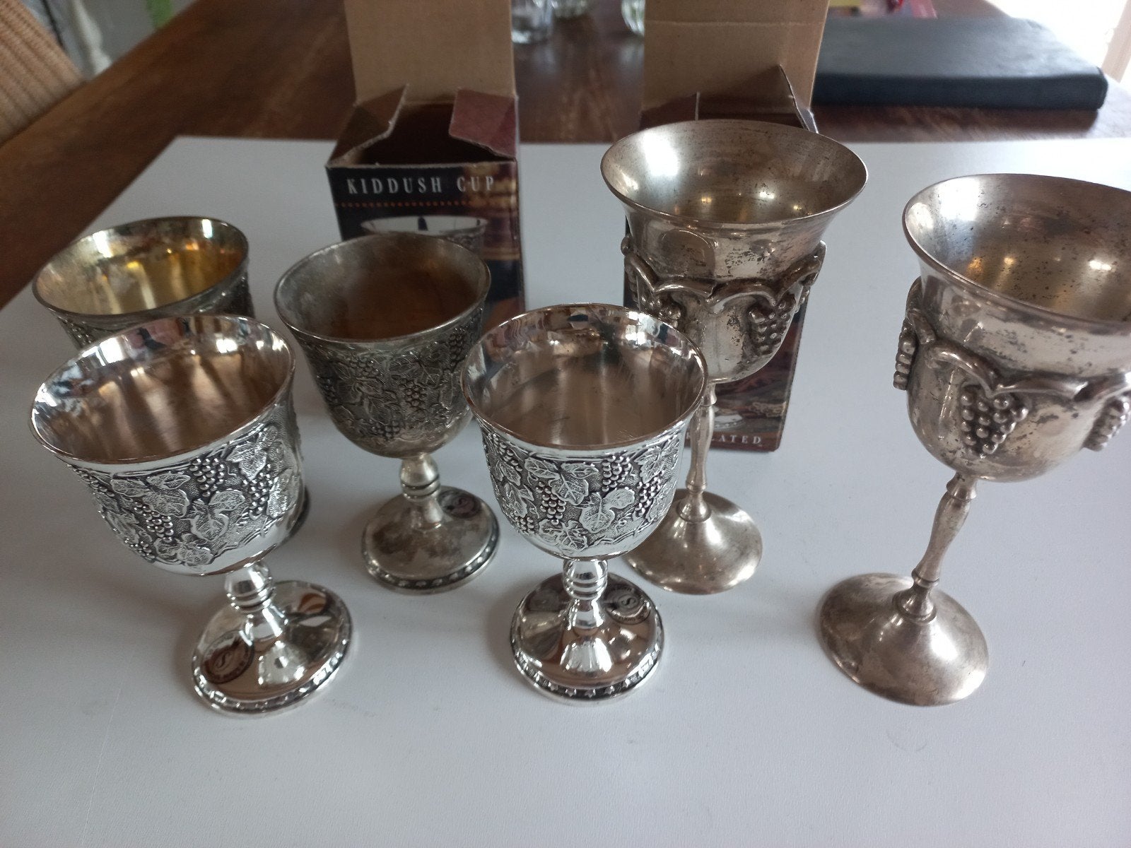 Kiddush cups 6 stuks, Ophalen of Verzenden