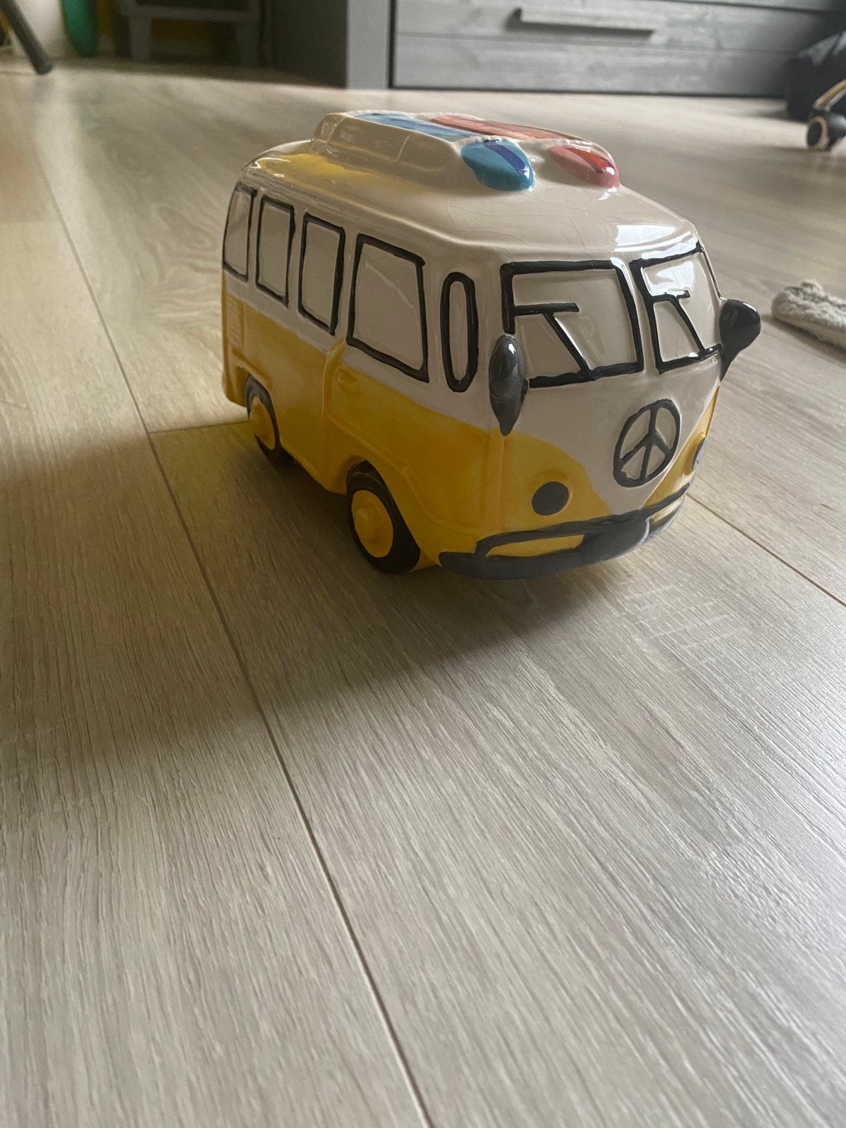 Spaarpot volkswagenbus, Ophalen, Nieuw, Steen, Aardewerk of Keramiek, Vervoermiddel