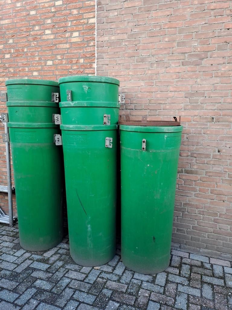 7 stortkokers voor puinafvoer - Goede staat, Ophalen of Verzenden, Gebruikt