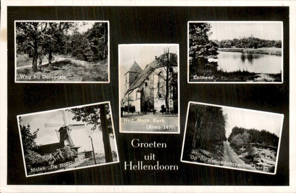 Hellendoorn - Ned. Herv. Kerk - Anno 1470, Ophalen of Verzenden, 1940 tot 1960, Gelopen, Overijssel