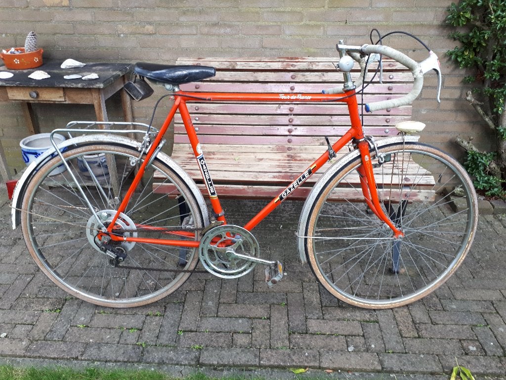 Vroege Gazelle Tour de France sportfiets M/V 100% origineel, Ophalen, Jaren '60 of nieuwer, Velgrem, 59 cm of meer