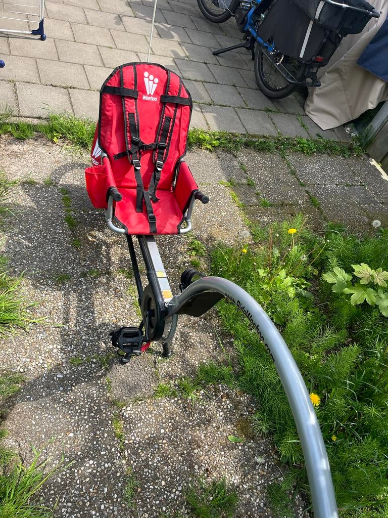 Weehoo iGo Turbo Aanhangfiets - Rood, Fietsen en Brommers, Fietsaccessoires | Aanhangers en Karren, Ophalen, Opvouwbaar, 20 tot 40 kg