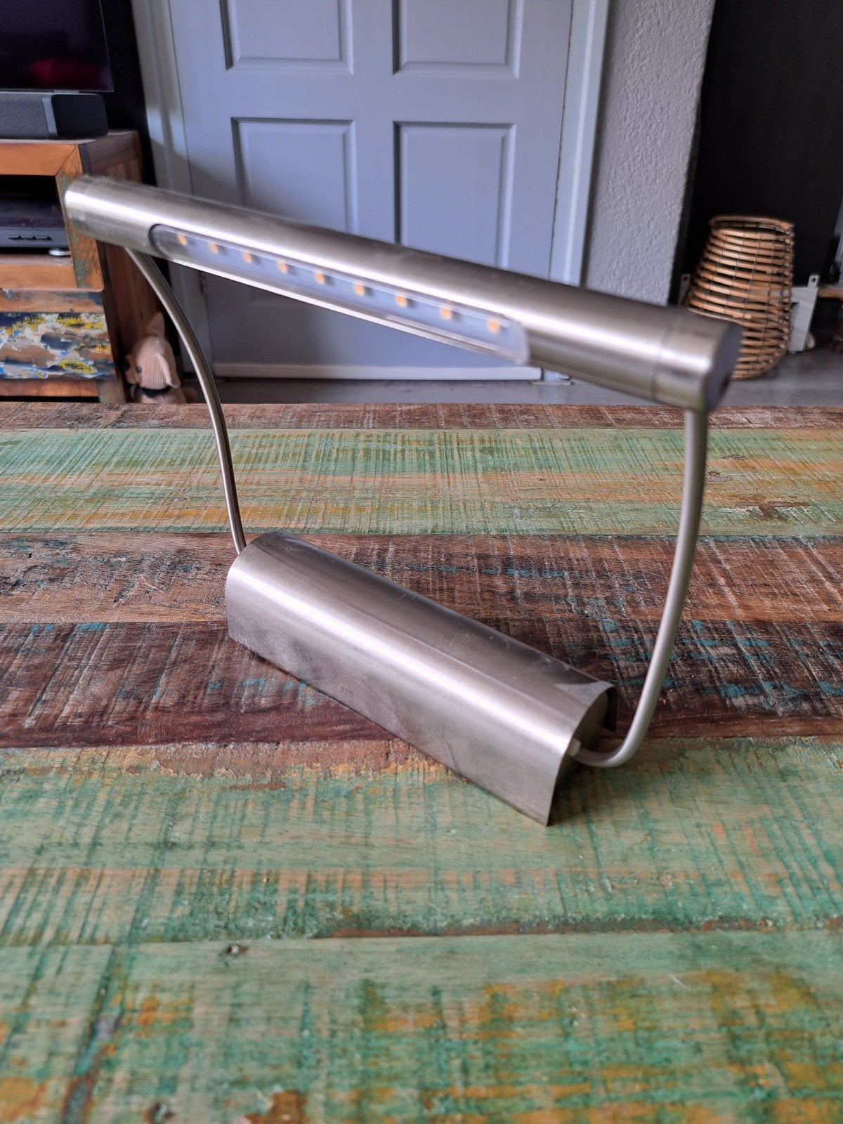 Moderne Schilderijverlichting - LED - Geborsteld Metaal, Overige merken, Gebruikt, Overige fittingen, Zilver