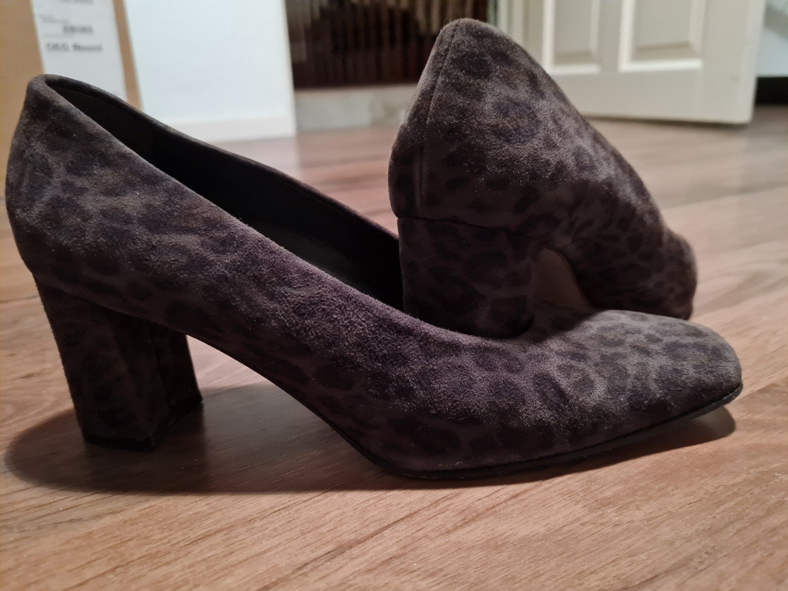 Maripé pumps taupe met tijgerprint - maat 40, Pumps, Overige kleuren, Ophalen of Verzenden, Zo goed als nieuw
