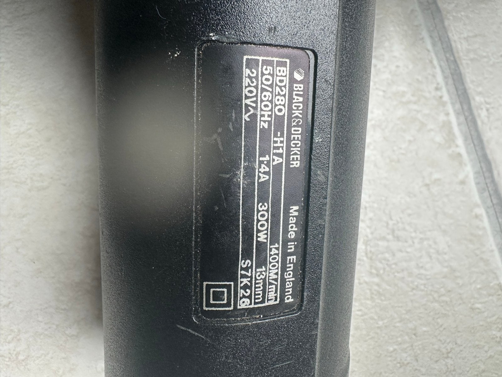 Black & Decker BD280 Bandschuurmachine 300W, Ophalen, Gebruikt, Minder dan 600 watt, Bandschuurmachine