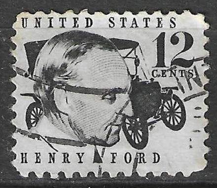 USA 1967/1968 - Yvert 819A - Henry Ford - 12 c. (ST), Verzenden, Gestempeld, Noord-Amerika