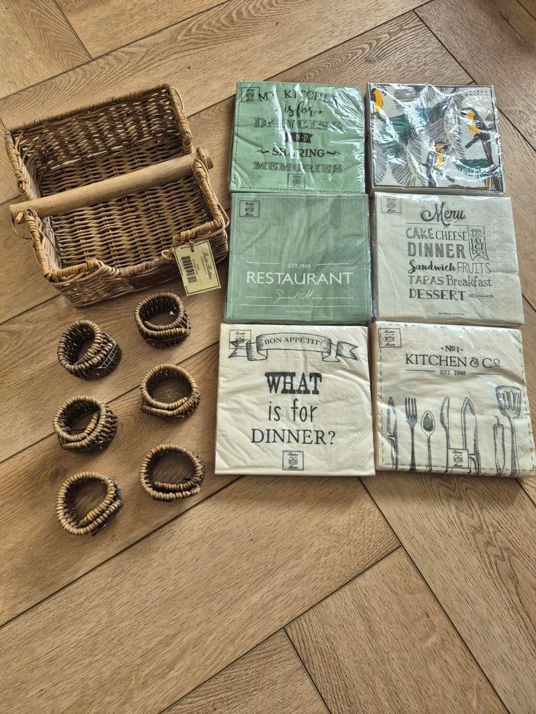 Riviera maison servettenset, Ophalen of Verzenden, Nieuw