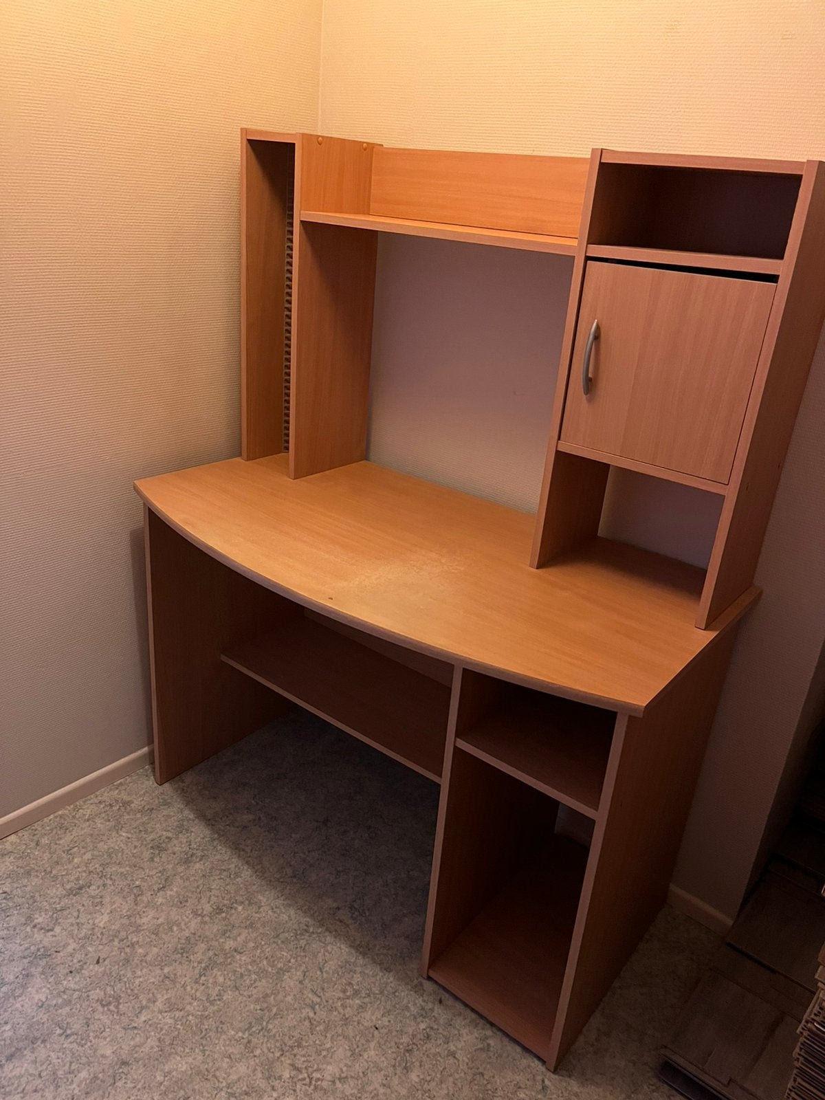 Beukenlook bureau, Ophalen, Gebruikt, 70 tot 120 cm, 120 tot 170 cm