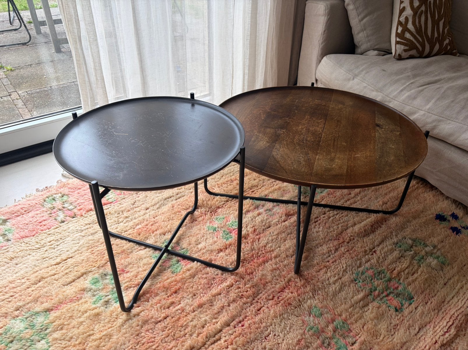 Urban Nature Culture salontafel set, Ophalen, Zo goed als nieuw, Rond, 50 tot 100 cm