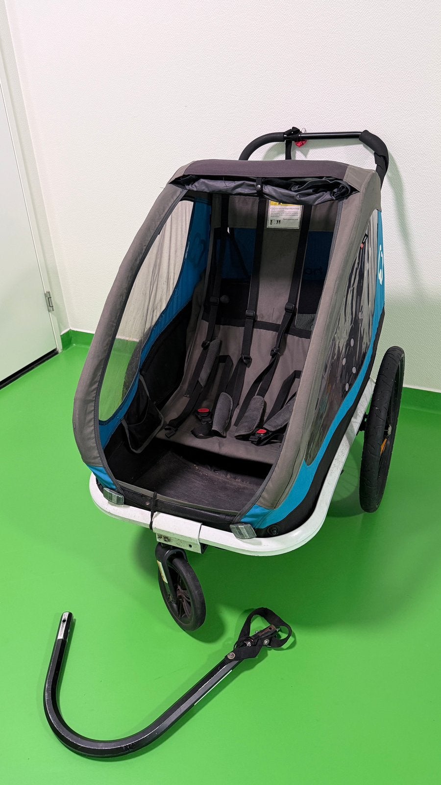 Hamax Fietskar (voor 2 kinderen), Ophalen, Zo goed als nieuw, Kinderkar, 40 tot 60 kg