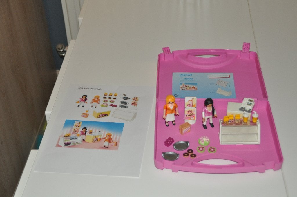 Playmobil 5631 Meeneemkoffer ijscafé met gebak en drankjes, Kinderen en Baby's, Speelgoed | Playmobil, Ophalen, Zo goed als nieuw