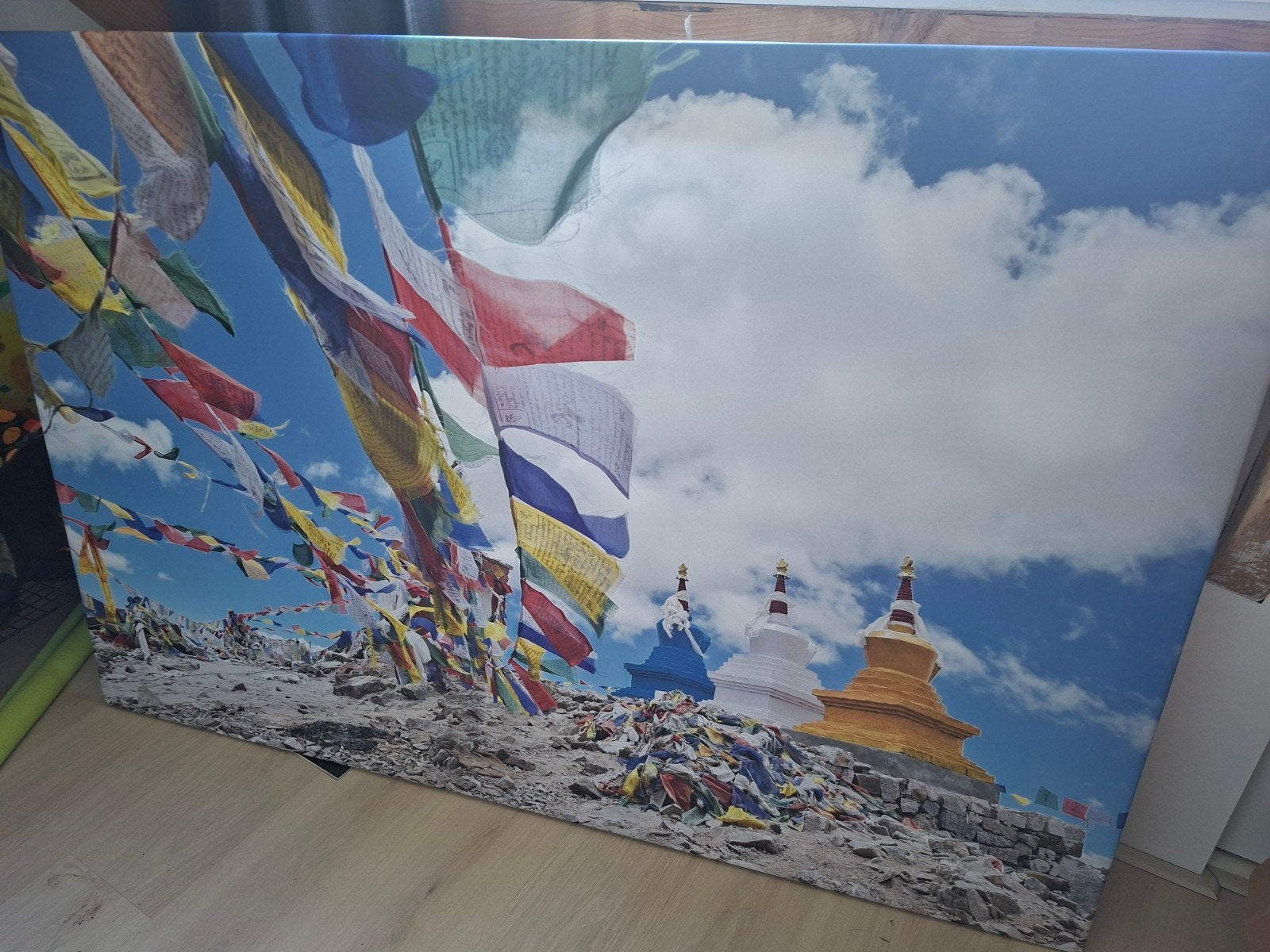 Nepal canvas schilderij, Ophalen