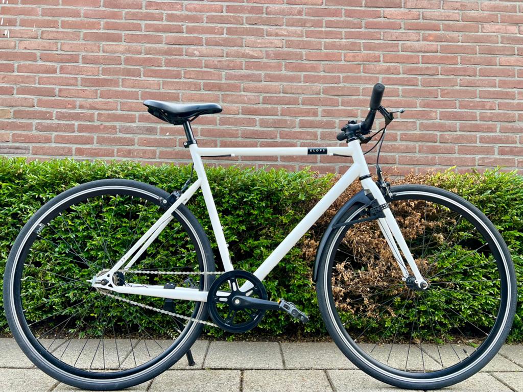 Als nieuw/ Elops / SingleSpeed / 57cm /incl onderhoudsbeurt!, Fietsen en Brommers, Overige merken, Vering, Velgrem, Ophalen of Verzenden