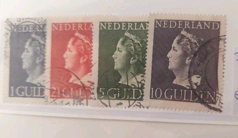Postzegels Nederland 1946 Nvph 346-349 gestempeld., Ophalen of Verzenden, Na 1940, Gestempeld