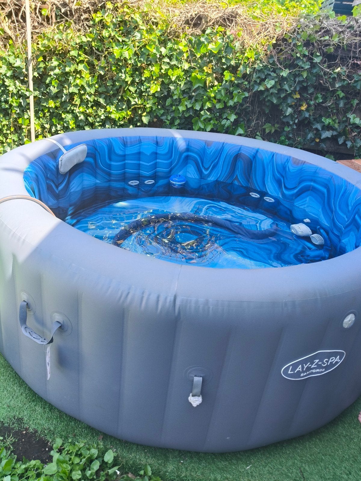 lay-z spa santorini incl energy cover, Tuin en Terras, Ophalen, Nieuw, Pomp