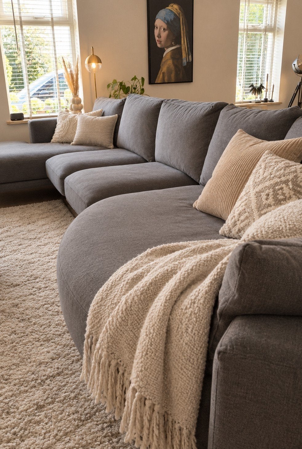 Hoekbank met loveseat van Zitmaxx, Huis en Inrichting, Ophalen, Zo goed als nieuw, Vierpersoons of meer, Hoekbank