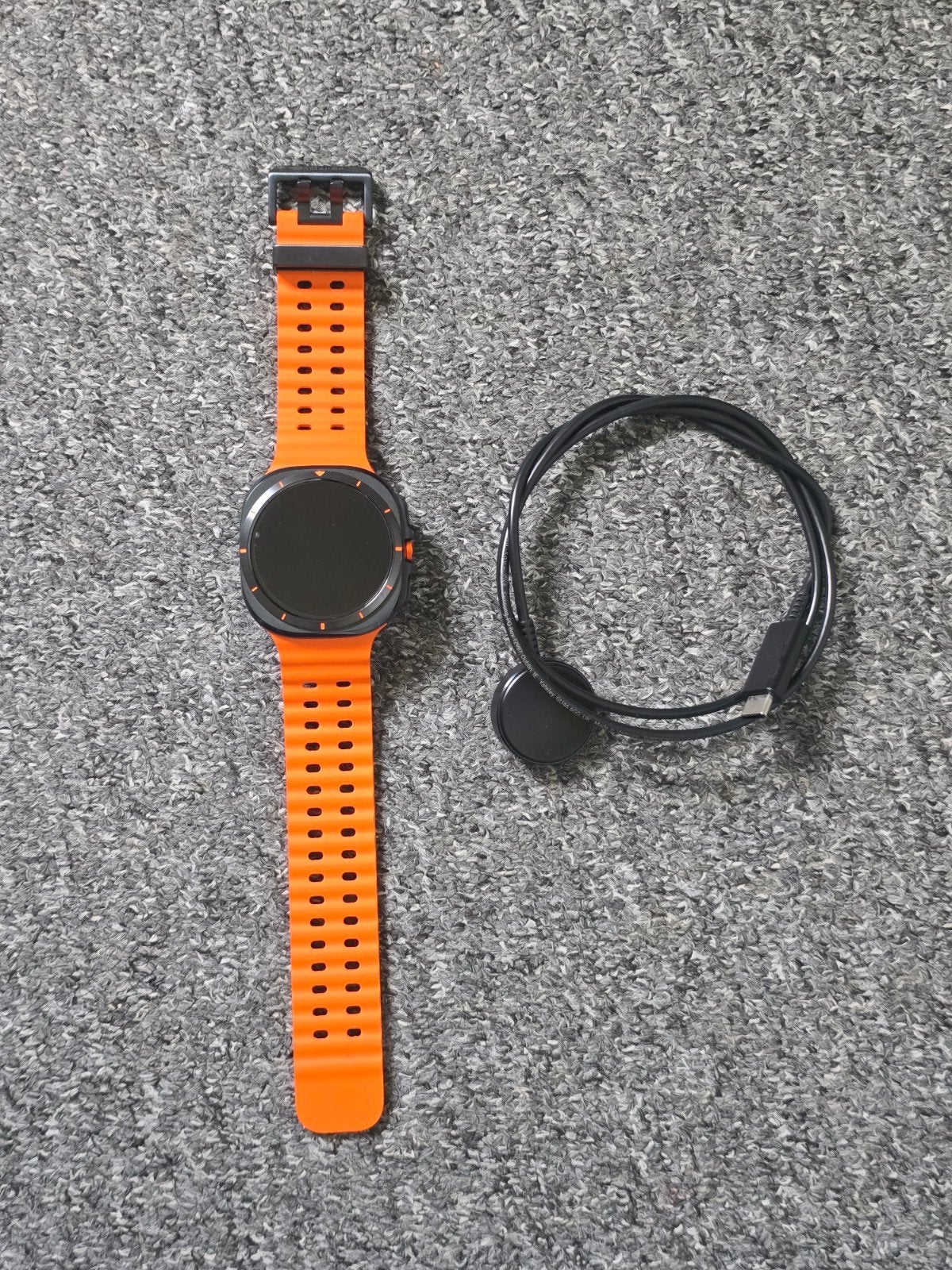 Galaxy watch ultra, Gebruikt, Onbekend, Oranje, Ophalen of Verzenden