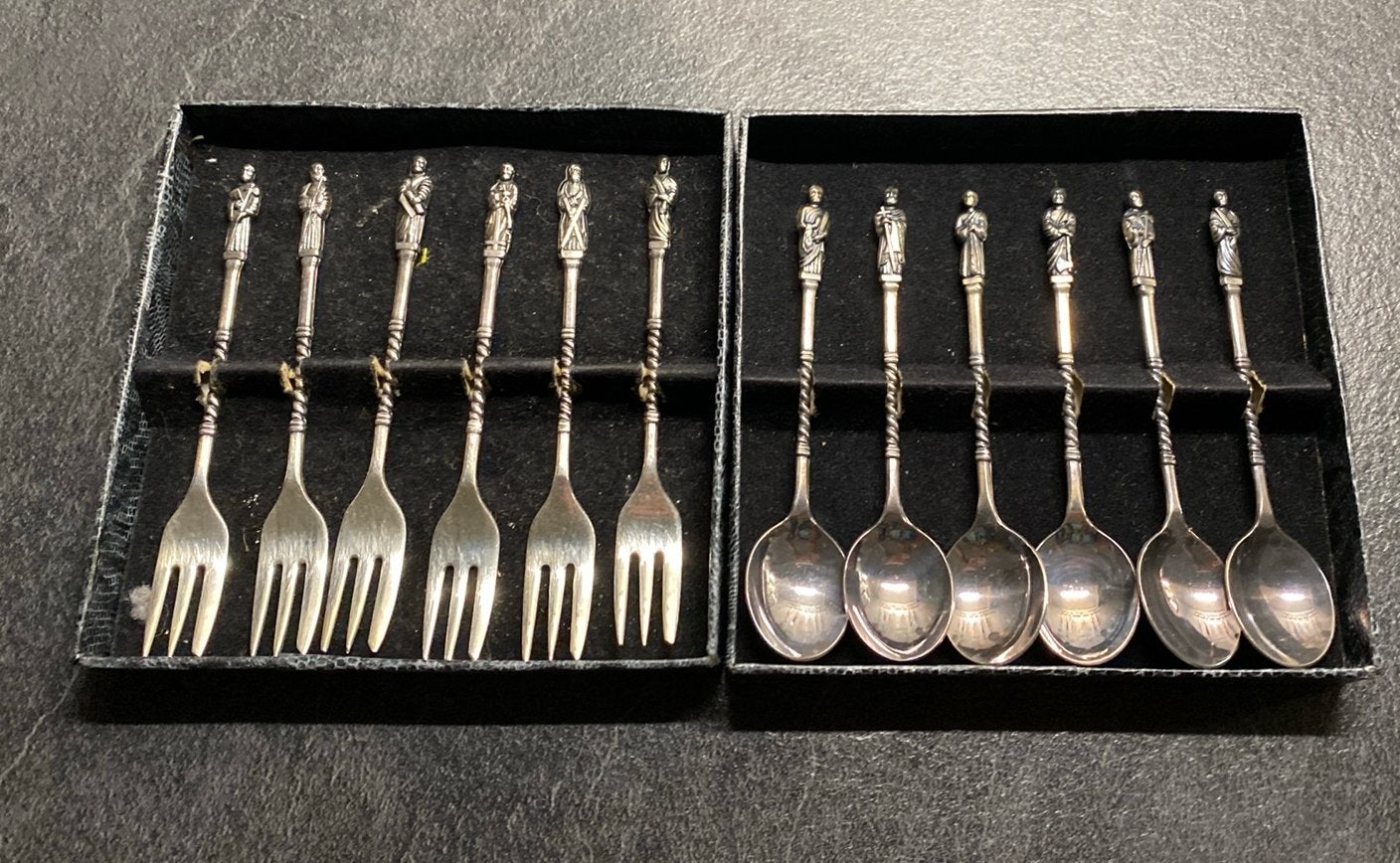 6 lepels en 6vorken apostel, Antiek en Kunst, Ophalen of Verzenden
